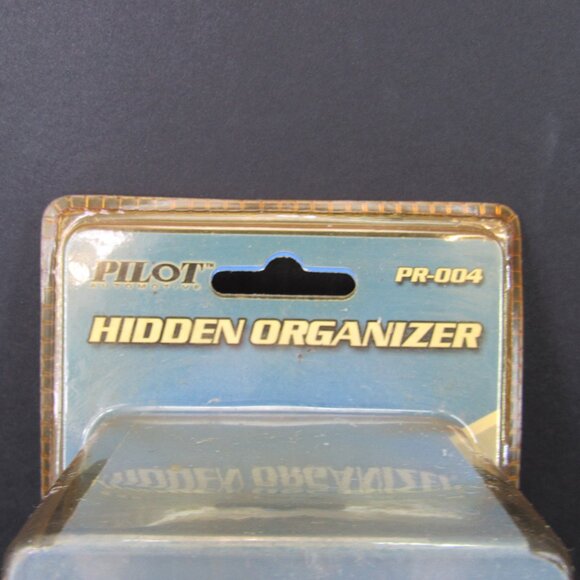 Vintage Pilot PR-004 Hidden Organizer For Car Felt Lined 3M Adhesive Mount - Picture 2 of 8